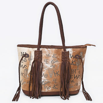 American Darling Tote Hair on Genuine Leather Women Bag Western Handbag